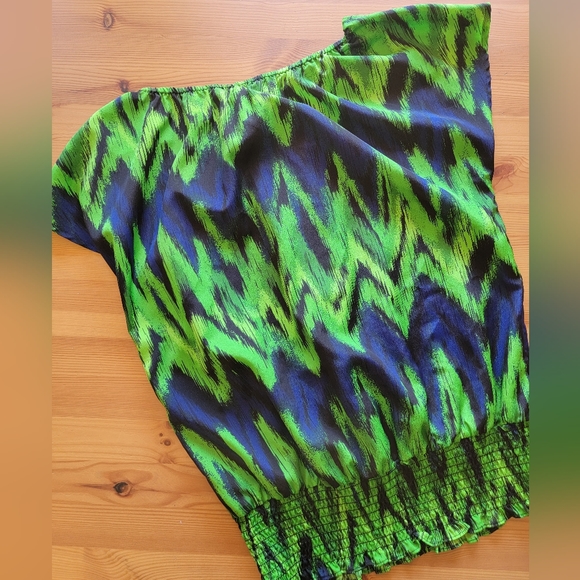 Micheal Kors Chiffon Cap Sleeve Blouse ~ Small - Picture 6 of 7